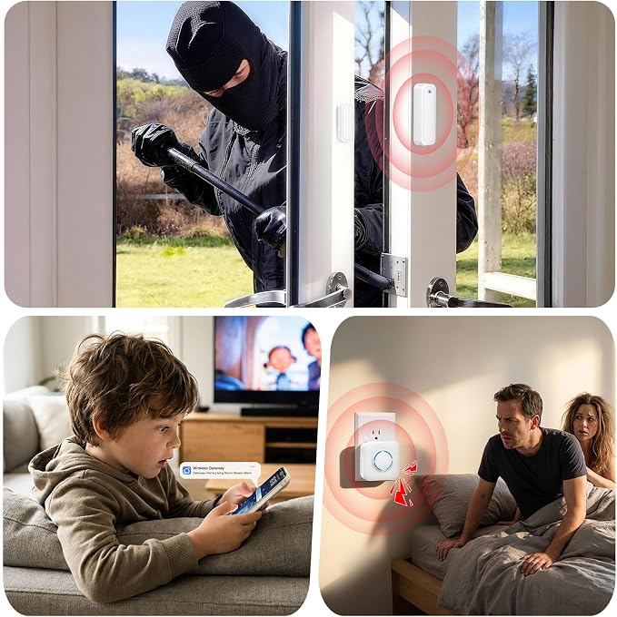 WiFi Door Sensor Chime, Smart Door Open Alert Window Sensor - Image 5