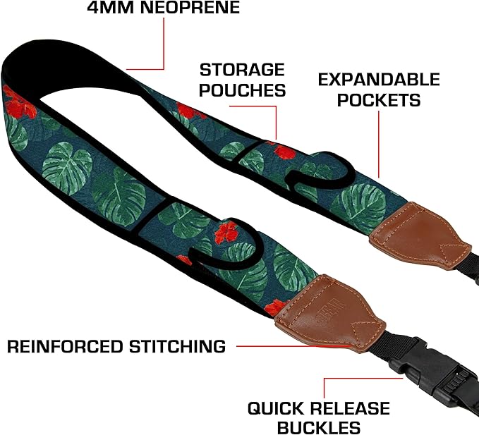 USA Gear TrueSHOT Camera Strap Neoprene Camera Straps - Image 4