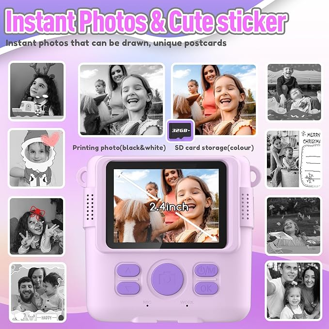 ESOXOFFORE Instant Print Camera - Image 3