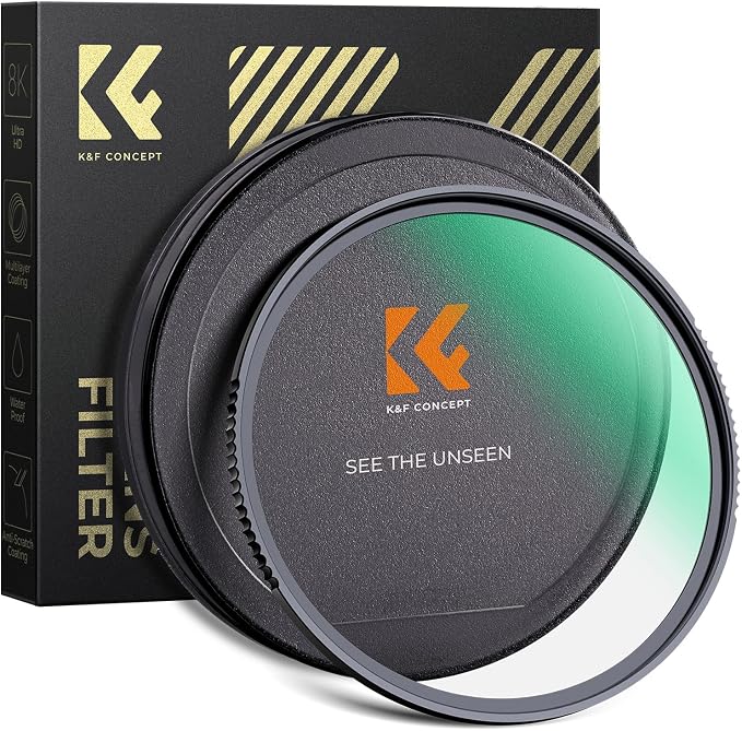 K&F CONCEPT 49mm MC UV Protection Filter Shockproof Tempered Optical Glass by KFCONCEPT