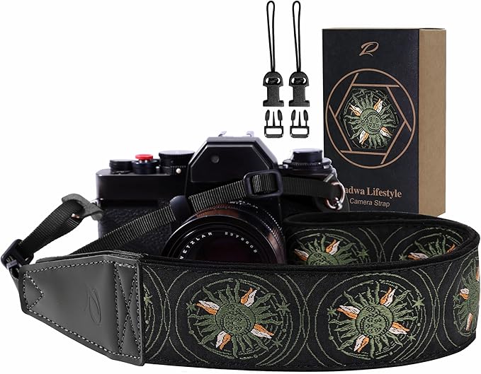 Padwa Lifestyle Green Sun God Camera Strap by PadwaLifestyleCameraStrap
