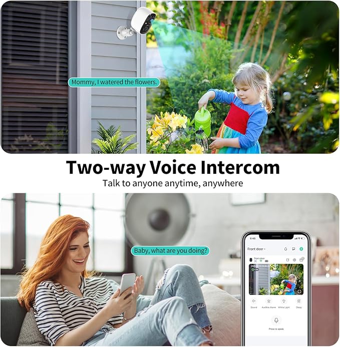 2K FHD WiFi Wireless Cameras Solar Powered, Security Cameras Wireless Outdoor - Image 7