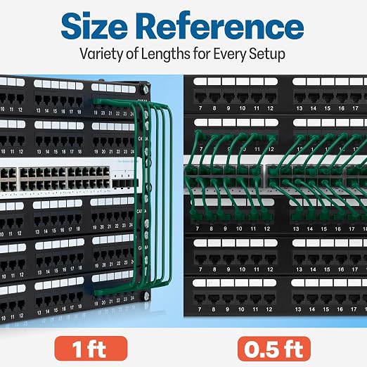 Everest Ultra Slim Cat6a Ethernet Patch Cables 6ft Green - Image 7