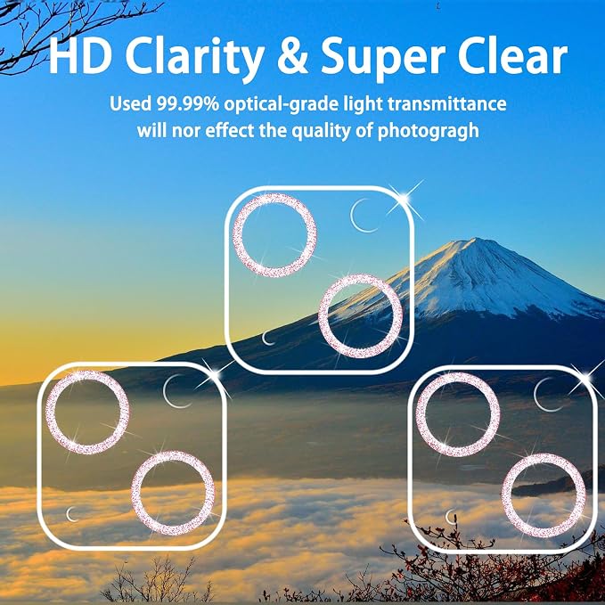 Dengduoduo 3 Pack Tempered Glass Camera Lens Protector - Image 3