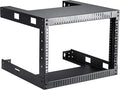 Kenuco Black 6U Wall Mount Open Frame Steel Network Equipment Rack 17.75 Inch by KENUCO