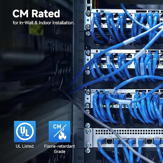 Cable Matters 10Gbps CM Rated 24AWG Stranded Cat 6 Ethernet Cable - 500ft - Image 7