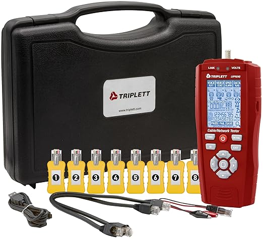 Triplett LVPRO40 10Gb Multifunctional Low Voltage Cable/Network Tester by Triplett