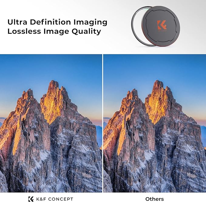 K&F CONCEPT 82mm Magnetic MC UV Lens Protection Filter + Lens Filter Cap - Image 3