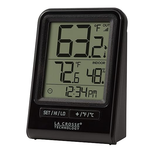 La Crosse Technology 308-1409BT-CBP Black Wireless Temperature & Humidity - Image 3