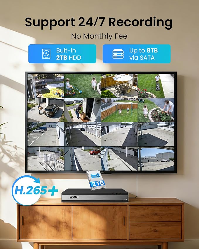 ZOSI 3K Lite 16 Channel Security Camera System - Image 3