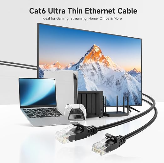 Cable Matters 10Gbps Snagless Short Cat 6 Ethernet Cable - 1ft - Image 2