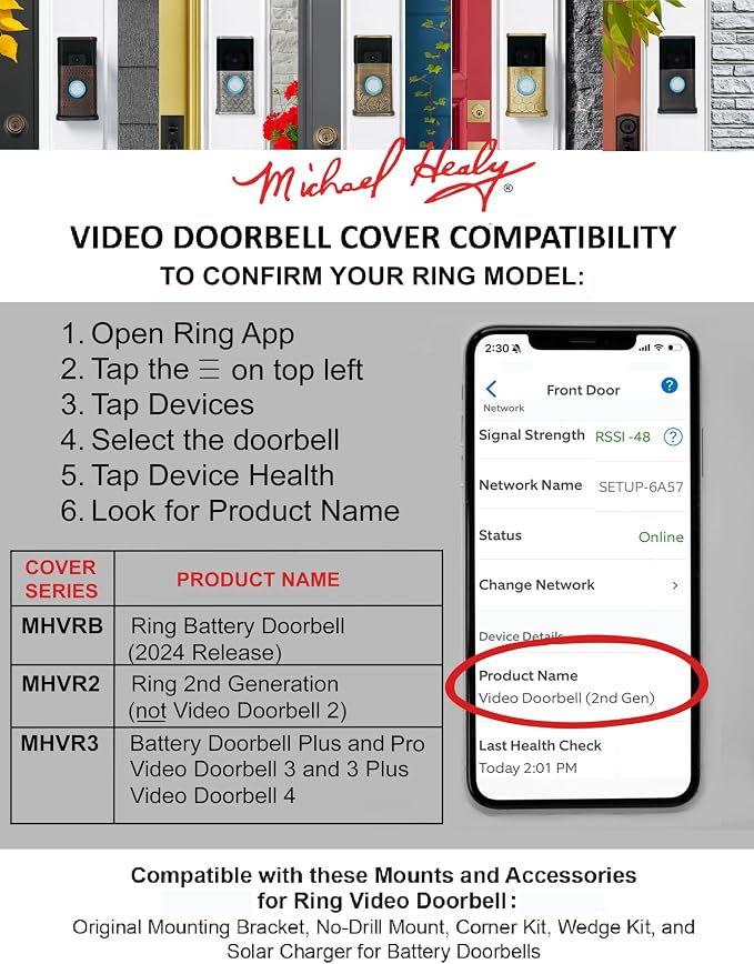 Traditional Video Doorbell Cover - Image 10
