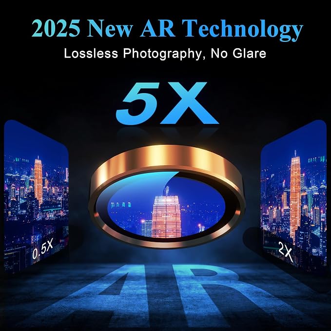 YWXTW Camera Lens Protector for iPhone 17 Pro/iPhone 17 Pro Max, Tempered Glass - Image 4