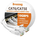 Ethernet Cable 35ft For Cat6/Cat5E, 10Gbps Compatible by Brozzag