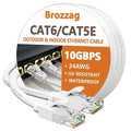 Ethernet Cable 40ft For Cat6/Cat5E, 10Gbps Compatible by Brozzag