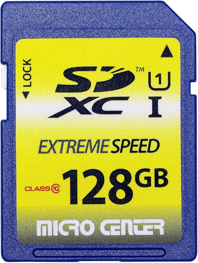 128GB Class 10 SDXC Flash Memory Card Full Size SD Card USH-I U1 Trail Camera by INLAND