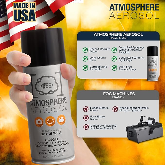 6 Pack Atmosphere Aerosol Haze/Fog Spray - Image 2