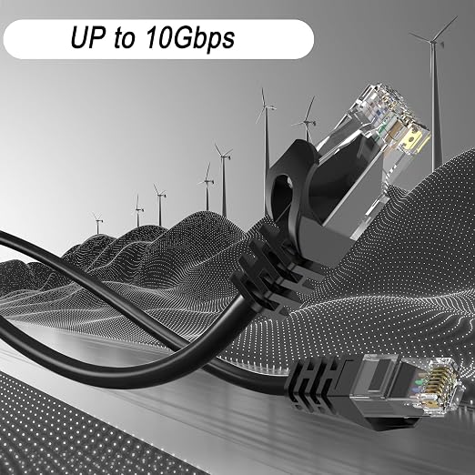 CAT6 Ethernet Cable 150FT 23AWG High Speed 500MHz 10Gbps Transmission Speed - Image 2