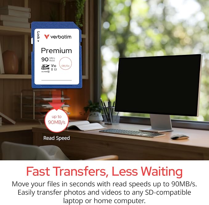 Verbatim 8GB Premium SDHC Memory Card, UHS-I V10 U1 Class 10 - Image 3