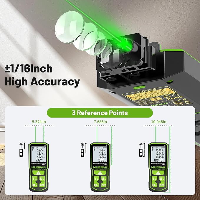 Huepar 330Ft Green Laser Measuring Tool - Image 7
