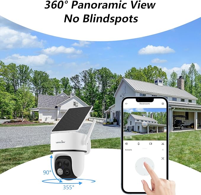 wansview Solar Camera Outdoor Wireless-2K 360°PTZ Cameras - Image 4