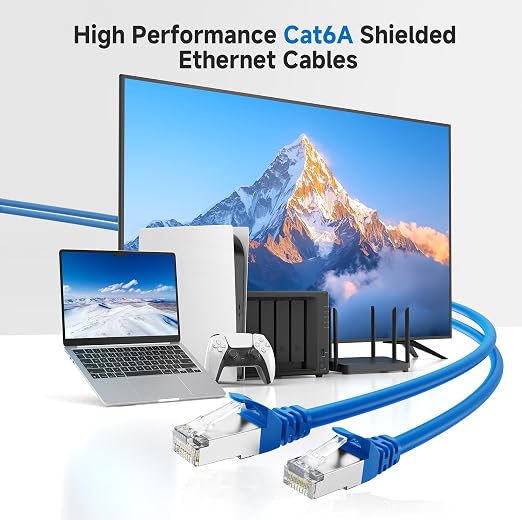 Cable Matters 10Gbps Snagless Shielded Cat 6A Ethernet Cable - 75ft - Image 2