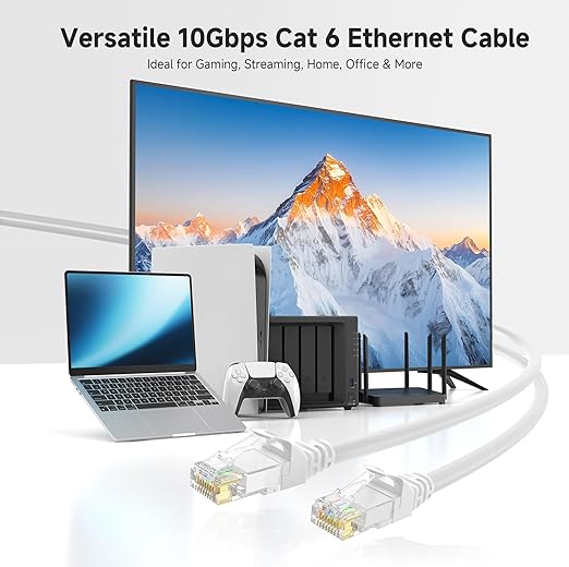 Cable Matters 10Gbps Snagless Cat 6 Ethernet Cable - 20ft - Image 2