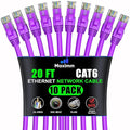 Maximm Cat 6 Ethernet Cable 20 ft by MaximmCable