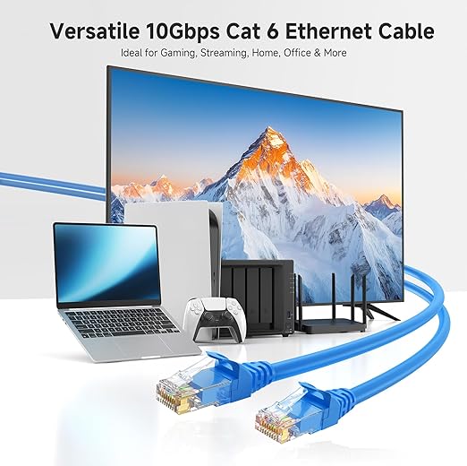 Cable Matters 10Gbps Snagless Long Cat 6 Ethernet Cable - 125ft - Image 2