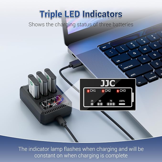 JJC NP-BX1 Battery Charger USB Triple Slot - Image 5