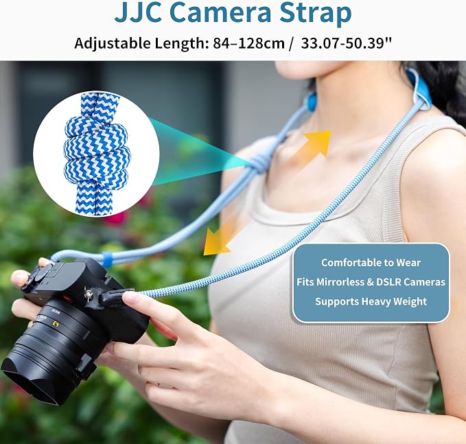 128cm Adjustable Vintage Braided Rope Camera Neck Shoulder Strap Lanyard - Image 6