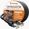 Ethernet Cable 150ft For Cat6/Cat5E, 10Gbps Compatible by Brozzag