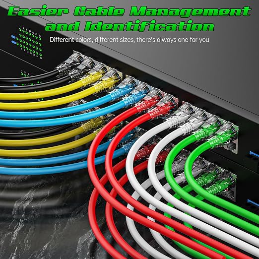 5 Feet Cat6 Patch Cables, Solid Pure Copper Patch Cord, Cat 6 Ethernet Cable - Image 3