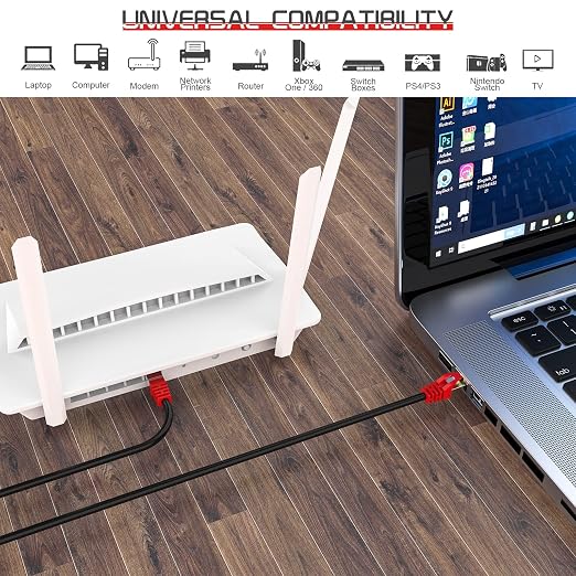 Cat 8 Ethernet Cable 3 ft, 1.5ft 6ft 10ft 20ft 25ft 30ft 75ft 100ft 150ft 200ft - Image 5