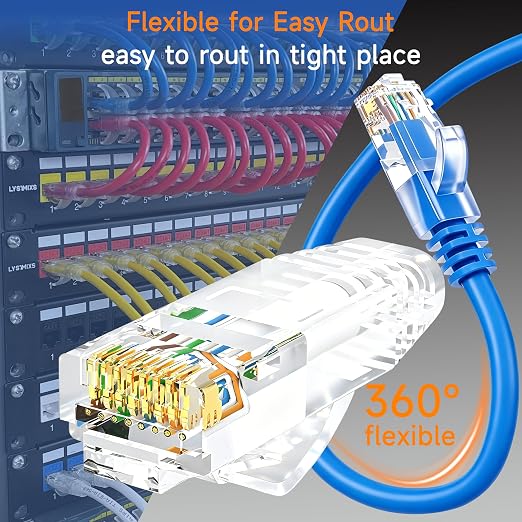 Cat6 Ethernet Patch Cable 1.5 ft, Cat6 Patch Cable - Image 4