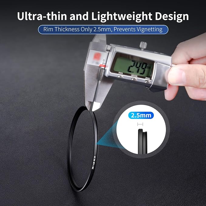 JJC 82mm Ultra-Low Reflectivity UV Filter Lens Protection MCUV - Image 4