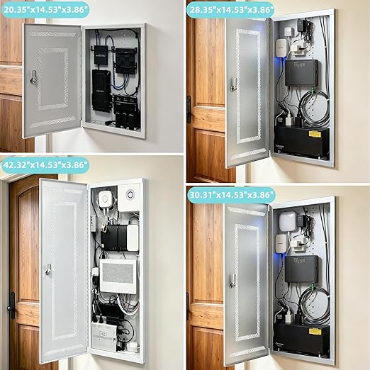 XMK 42 Inch Media Enclosure, WiFi Electrical Box, Cable Management Box - Image 7