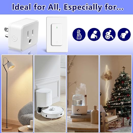 Remote Control Outlet, Wireless Remote Control Outlet Plug, On/Off Light Switch - Image 5