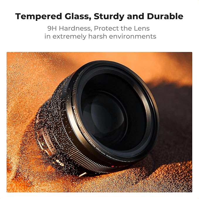 K&F CONCEPT 67mm Shockproof & Ultra Low Reflectivity MCUV Lens Protection Filter - Image 3