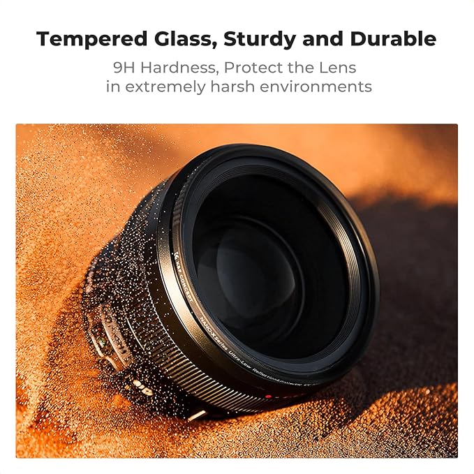 K&F CONCEPT 49mm Shockproof & Ultra Low Reflectivity MCUV Lens Protection Filter - Image 3