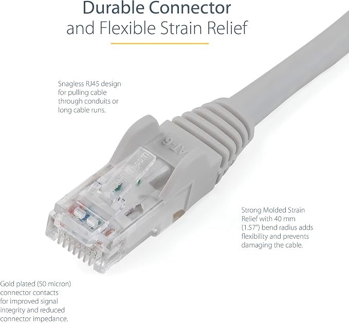 StarTech 100ft CAT6 Ethernet Cable - Image 3