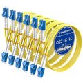 SpeedyCables- OS2 LC to LC Single Mode Fiber Patch Cable 3M/10ft 6-Pack by SpeedyCables