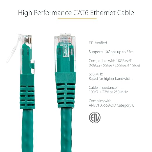 StarTech 50ft CAT6 Ethernet Cable - Image 2