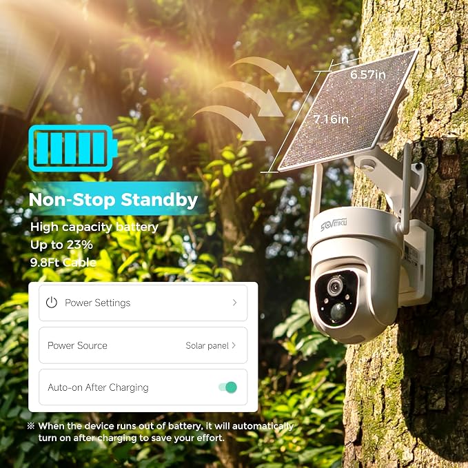 Vicohome 4CQ4 2K AI Solar Security Camera Wireless Outdoor, Battery Powered Cam - Image 8