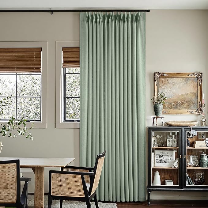 Memory Trained Pinch Pleated Curtains 92 Inches Long, Viral Linen Pinch Pleat - Image 4