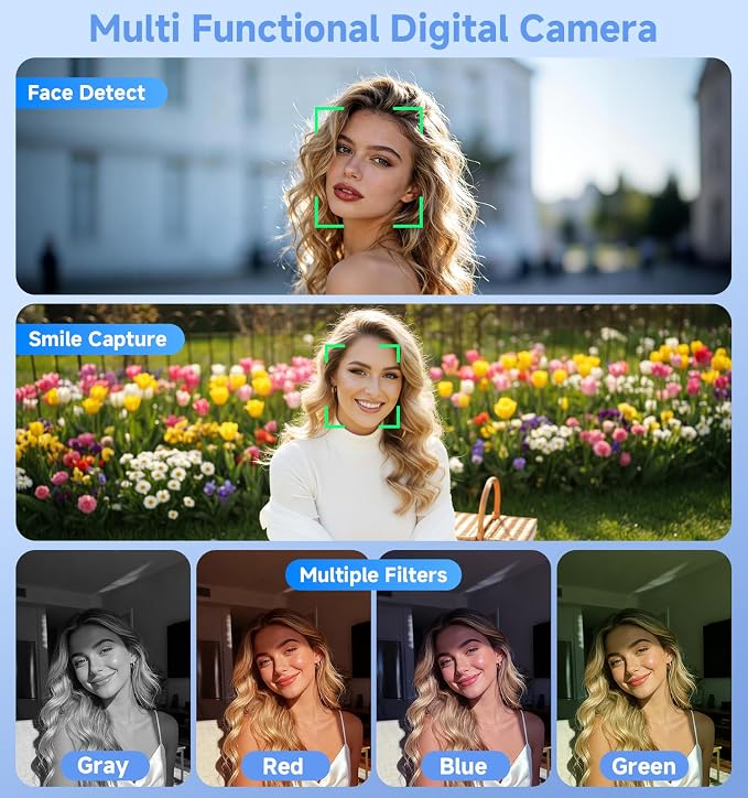 Digital Camera, 2026 Upgraded 56MP Dual Screens Camera - Image 6