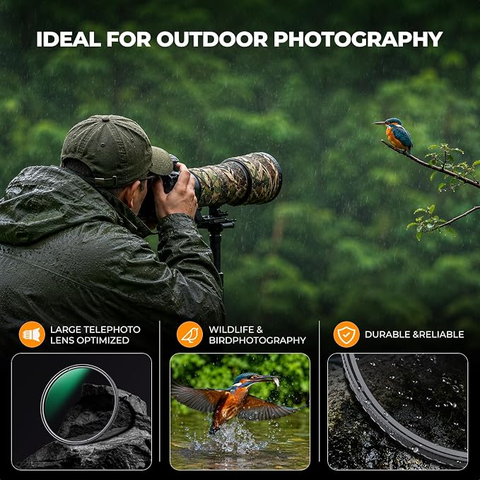 K&F CONCEPT 72mm Circular Polarizers Filter Super Slim - Image 5