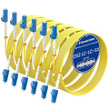 SpeedyCables- OS2 LC to LC Fiber Patch Cable 2M-6Pack, 1G/10Gb 9/125um SIMPLEX by SpeedyCables