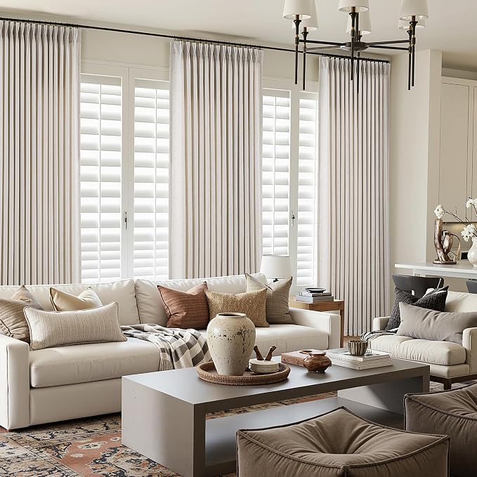 ANRODUO Memory Trained Pinch Pleated Curtains 84 Inches Long, Viral Linen Pinch - Image 4