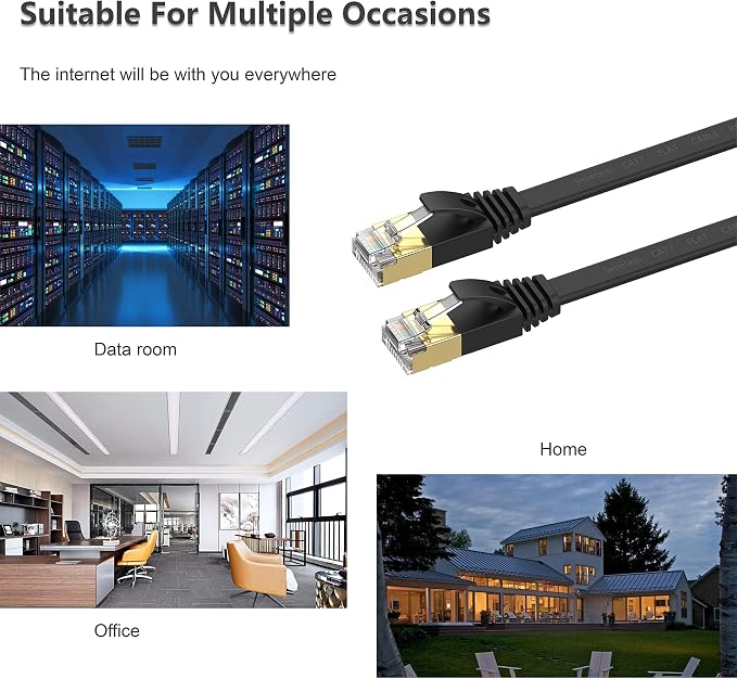 Cat 7 Ethernet Cable 35 ft High Speed 10Gbps 600MHz, Shielded Ethernet Cord - Image 6